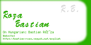 roza bastian business card